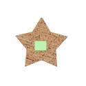 Lot de 4 sous verres en forme d étoile en liège