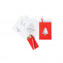 Ornement de Noël à colorier avec des crayons de couleur