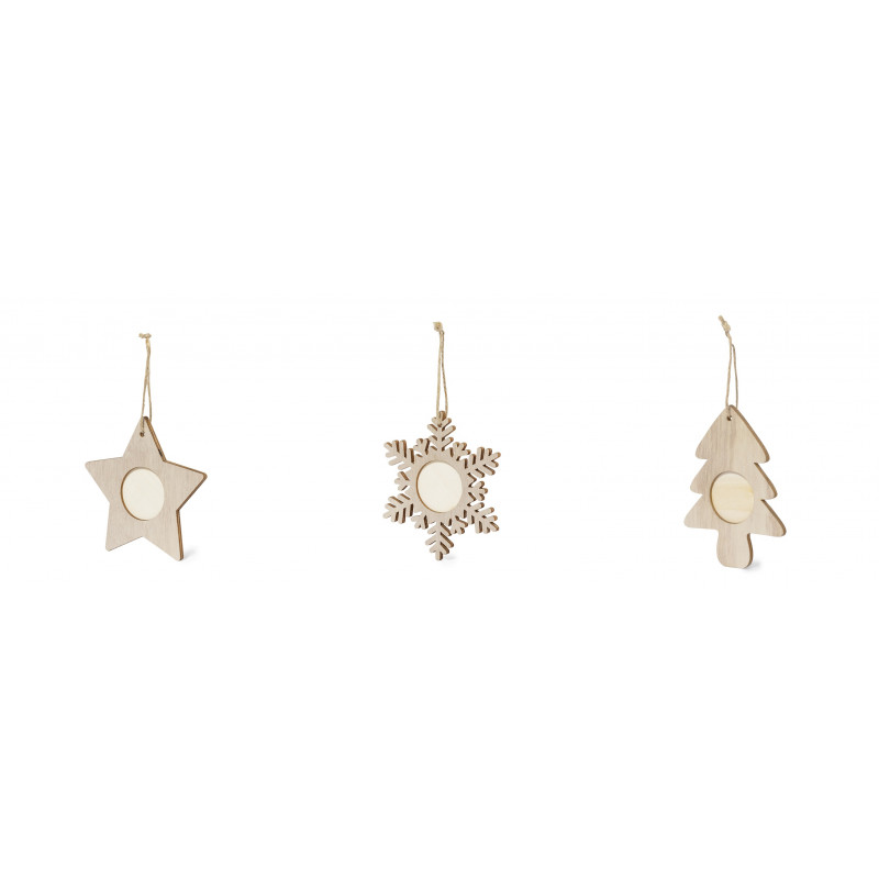 Ornements de Noël en Bois avec Photo Personnalise ton Arbre avec une Touche Spéciale