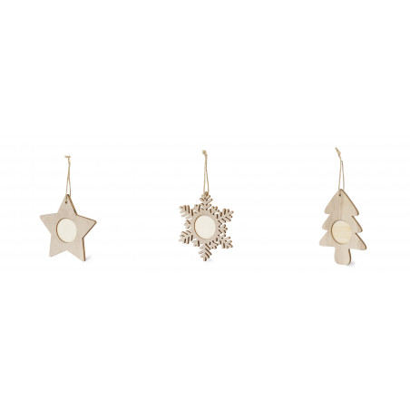 Ornements de Noël en Bois avec Photo Personnalise ton Arbre avec une Touche Spéciale