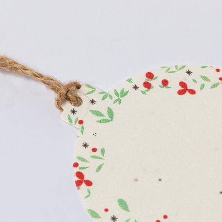 Ornements de Noël avec des graines de pétunia
