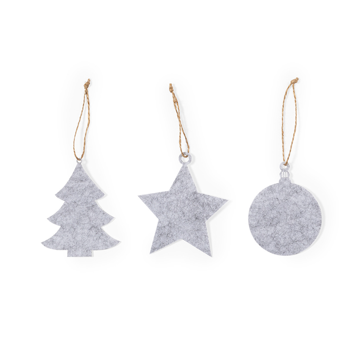 Ensemble de 3 décorations de Noël en feutre