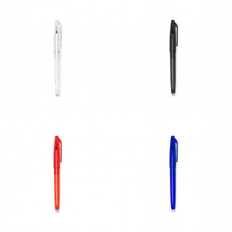 Stylo effaçable finition transparente