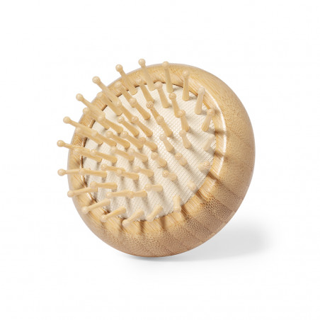 Brosse avec miroir de poche avec fermeture magnétique