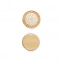 Brosse avec miroir de poche avec fermeture magnétique