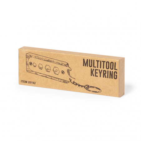 Porte-clés multifonction avec ouvre-bouteille en acier inoxydable