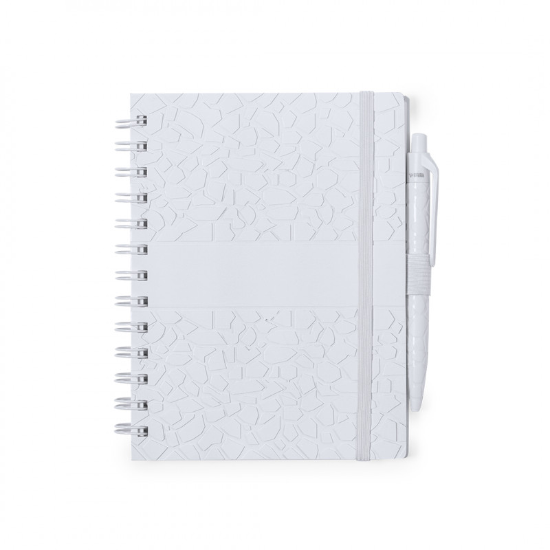 Carnet pour garçon avec couverture rigide spirale et stylo