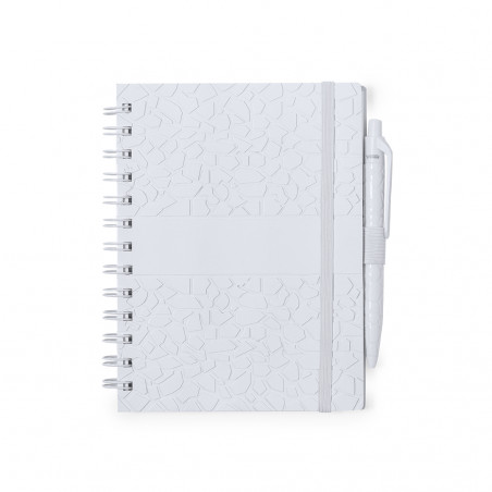 Carnet pour garçon avec couverture rigide spirale et stylo