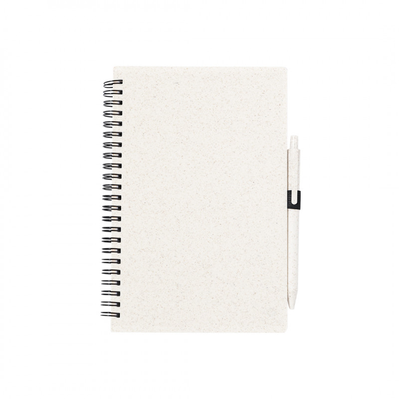 Cahier spirale au format A5 avec stylo