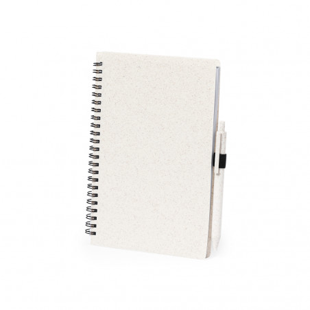 Cahier spirale au format A5 avec stylo