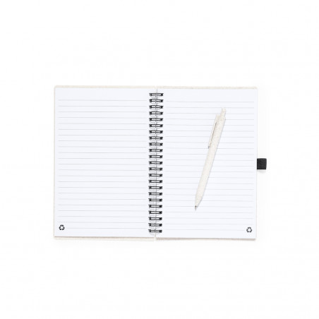Cahier spirale au format A5 avec stylo