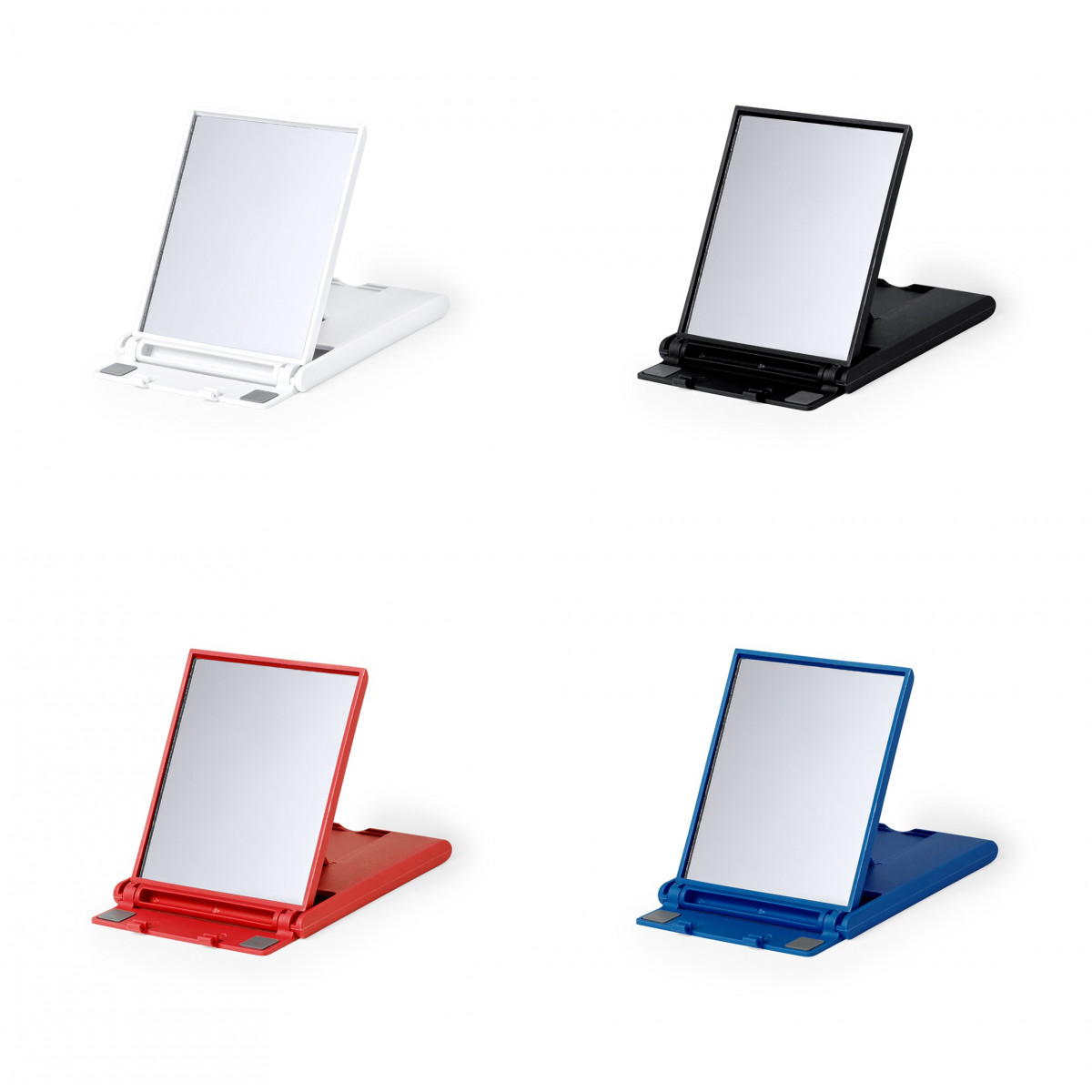 Support de mobile et tablette pour table avec miroir