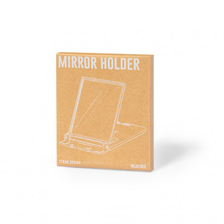 Support de mobile et tablette pour table avec miroir