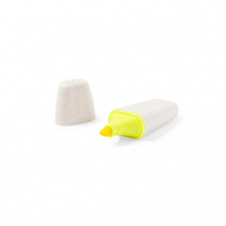 Marqueur fluorescent avec encre jaune