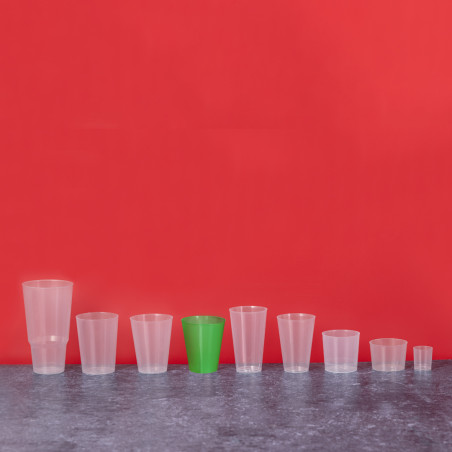 Verre à shot en plastique pour événements et fêtes 35ml.