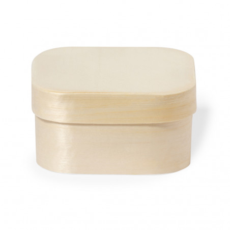 Boîte de présentation carrée en bois