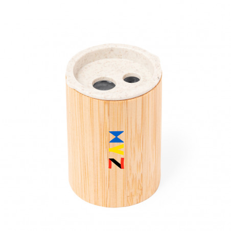 Taille-crayons double cylindrique éco avec conteneur pour matériel de bureau ou scolaire