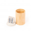 Taille-crayons double cylindrique éco avec conteneur pour matériel de bureau ou scolaire