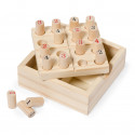 Sudoku en bois dans une boîte avec couvercle