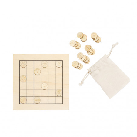 Jeu de sudoku pour enfants avec des designs écologiques en bois