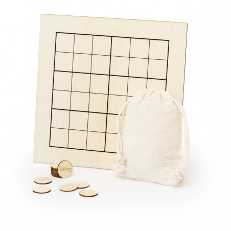 Jeu de sudoku pour enfants avec des designs écologiques en bois