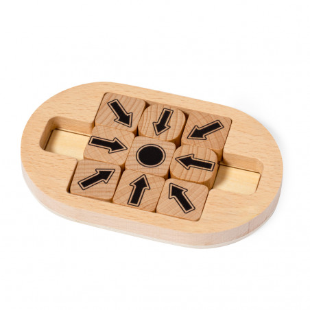 Jeu d adresse en bois avec dés fléchés