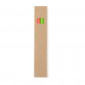 Crayons fluo de 4 couleurs en boîte en carton pour des détails enfantins