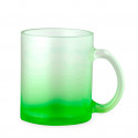 Tasse en verre mate translucide avec dégradé de couleur