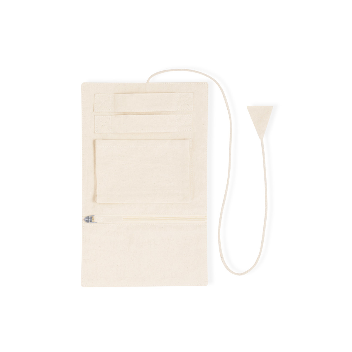 Boîte à bijoux pliable en coton pour voyager