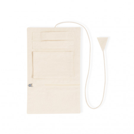 Boîte à bijoux pliable en coton pour voyager