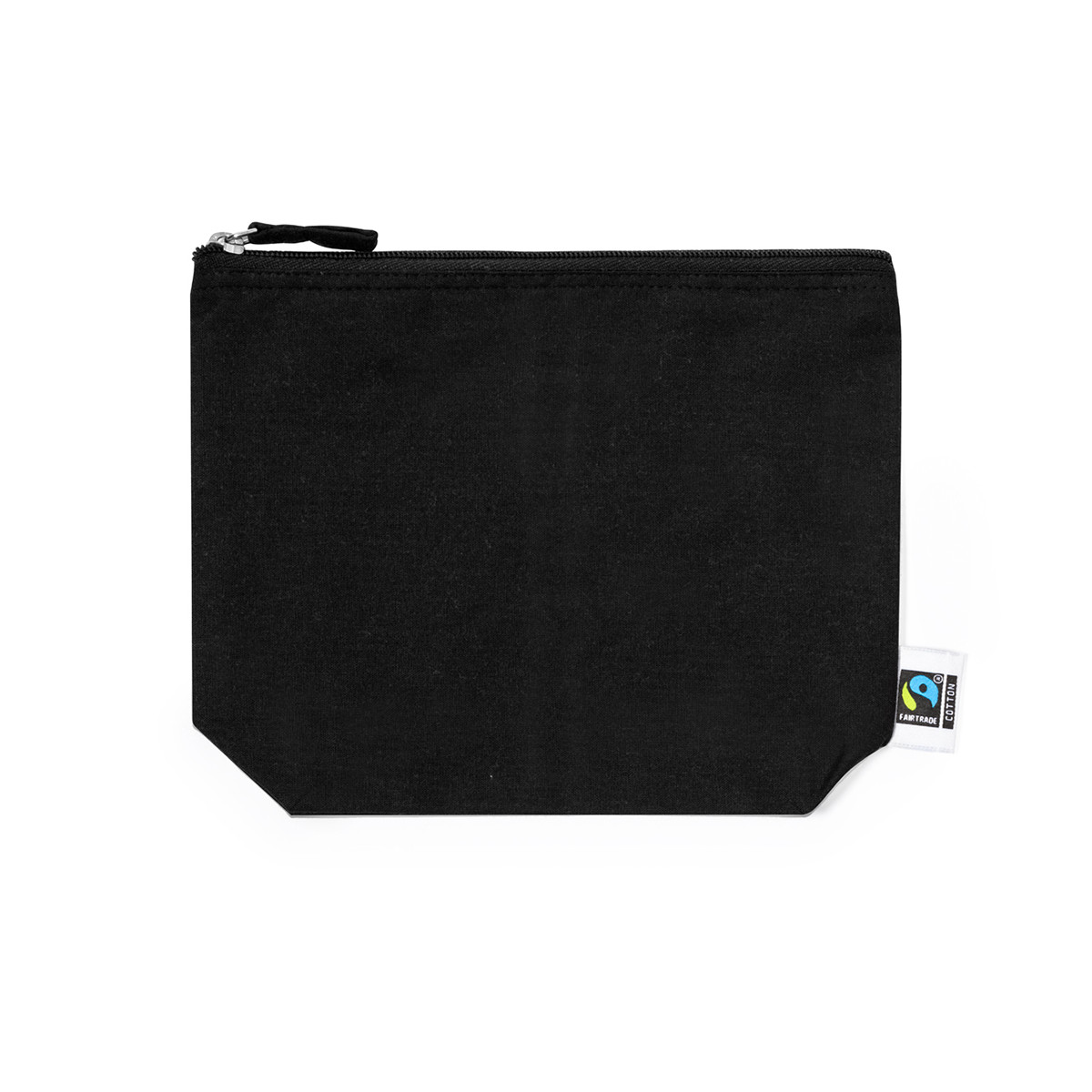 Nécessaire en coton noir fairtrade à offrir