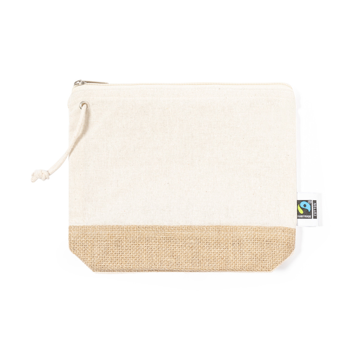 Nécessaire en coton 100 % et base en jute équitable avec cordon à emporter