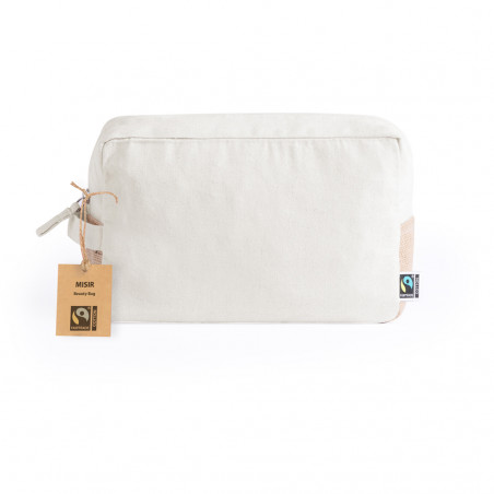 Nécessaire en coton 100% Fairtrade avec des détails en jute