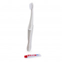 Brosse à dents pliable avec mini dentifrice portable pour voyage