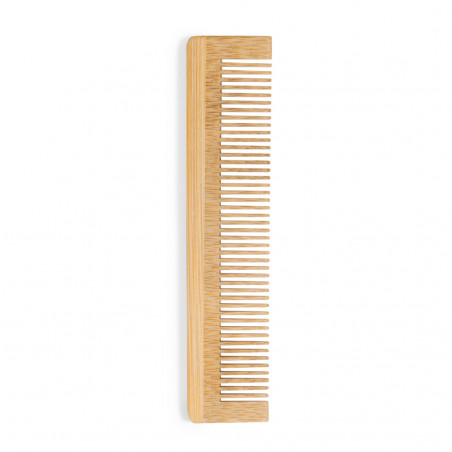 Peigne plat en bambou