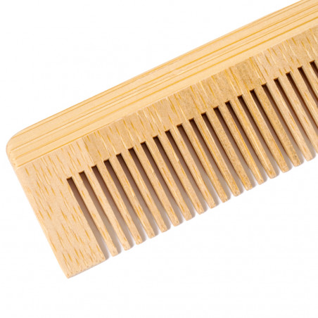 Peigne plat en bambou