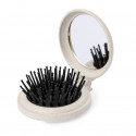 Miroir avec brosse pliable en paille de blé à offrir