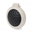 Miroir avec brosse pliable en paille de blé à offrir