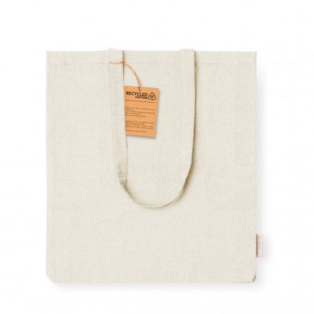 Sac en coton avec des anses de couleurs naturelles différentes