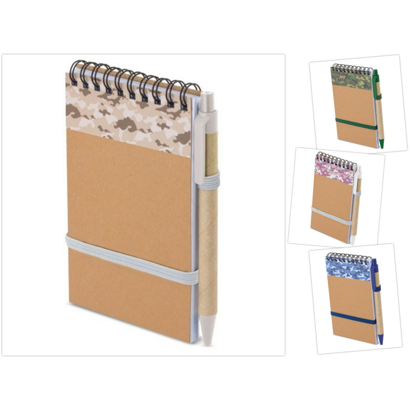 Bloc-notes A6 avec stylo assorti
