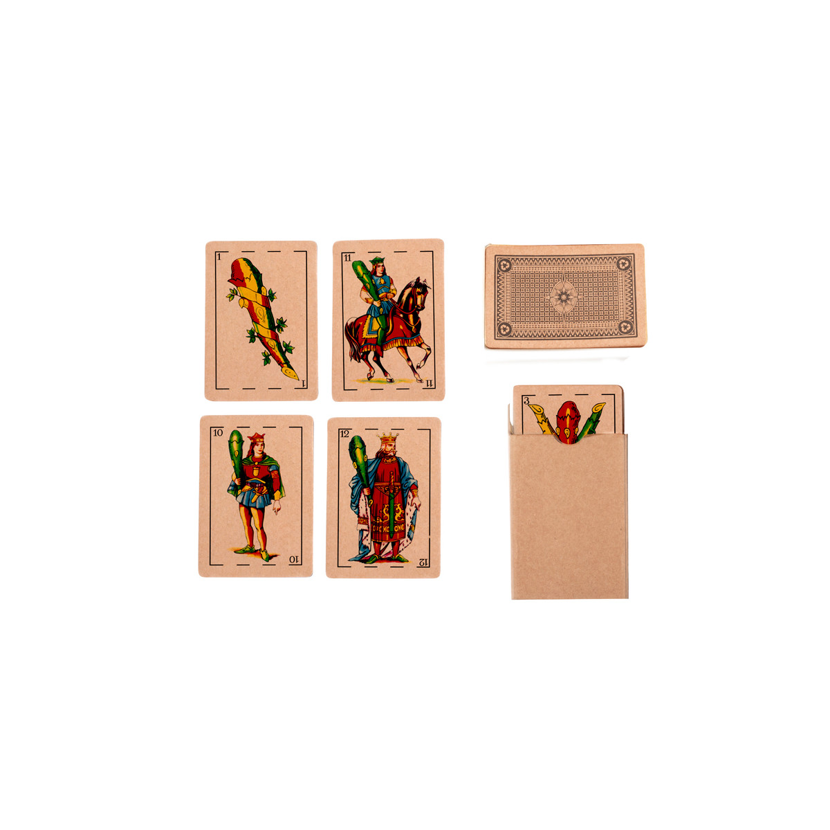 Jeu De 48 Cartes Espagnoles Anciennes - IBF Bordeaux 1940 - État Neuf Avec Boîte