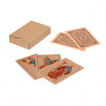 Jeu de cartes espagnol en finition kraft 50 cartes