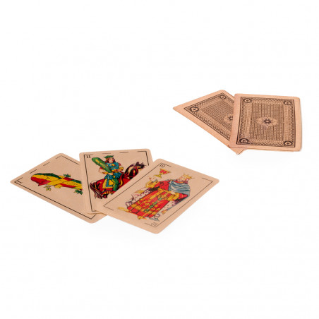 Jeu de cartes espagnol en finition kraft 50 cartes