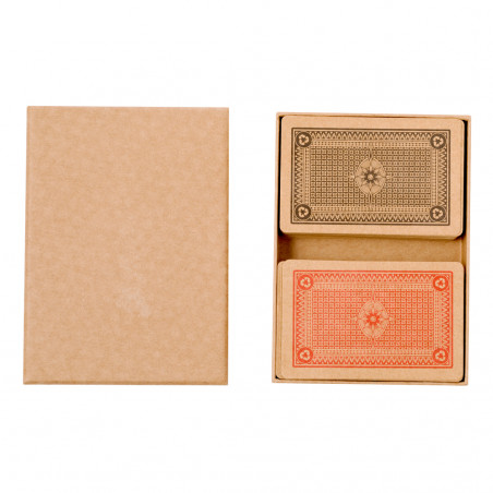 Jeux de cartes espagnols et français dans un coffret cadeau