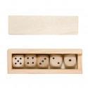 Jeu de dés en bois