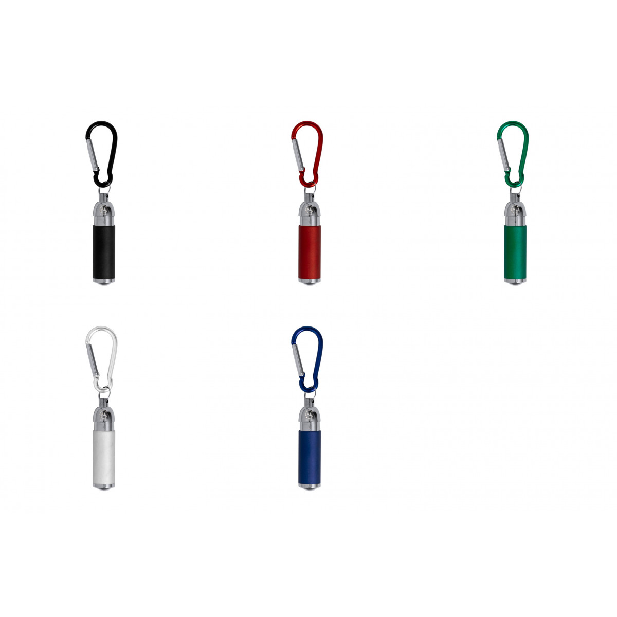 Porte-clés lampe LED avec mousqueton à choisir des couleurs