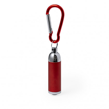 Porte-clés lampe LED avec mousqueton à choisir des couleurs