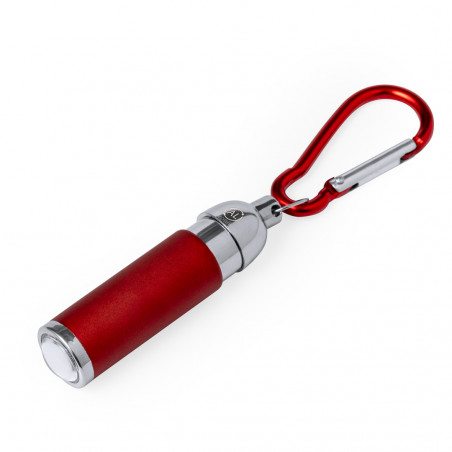 Porte-clés lampe LED avec mousqueton à choisir des couleurs