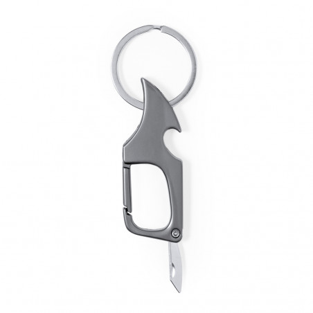 Porte-clés multifonction avec ouvre-bouteille et couteau à offrir