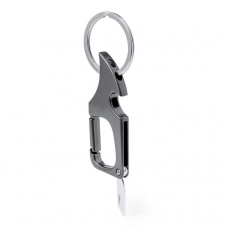 Porte-clés multifonction avec ouvre-bouteille et couteau à offrir